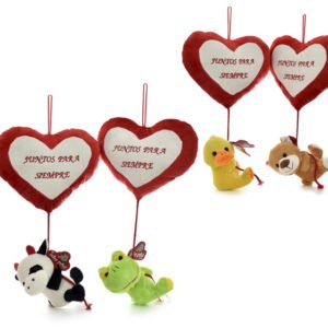 CORAZON CON ANIMAL COLGANTE