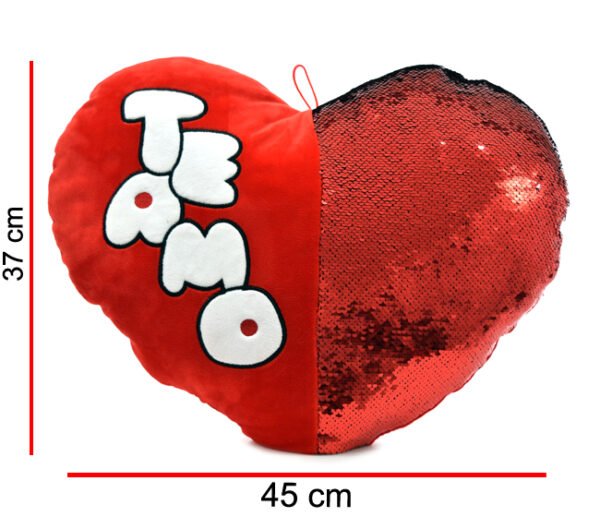 CORAZON CON LENTEJUELAS
