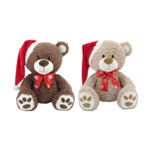 OSO CON GORRO Y MOÑO NAVIDEÑO