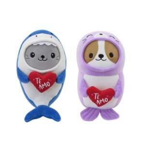 PERRO/GATO CON DISFRAZ Y CORAZON