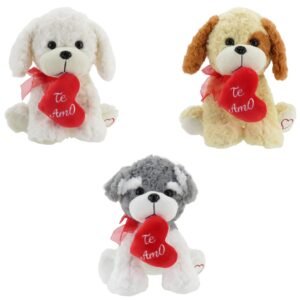 PERRO CON CORAZON EN LA BOCA